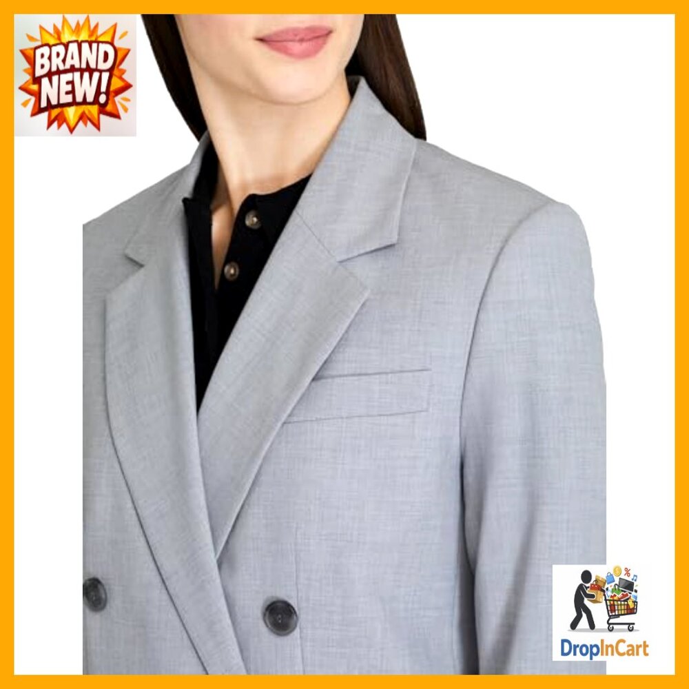 Lightweight Wool Blazer Double Breasted Relaxed F… - image 2